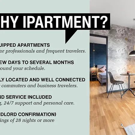 Lejlighedshotel Ipartment Frankfurt Centre 4*